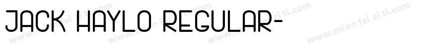 Jack Haylo Regular字体转换